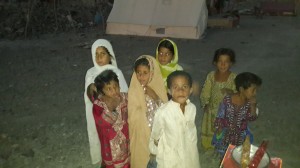 Baloch children waiting for assistance after the September 24, 2013 earthquake. Photo courtesy of the author.